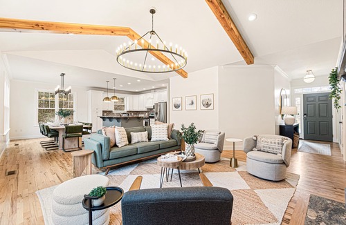 Hendersonville House | Resort-style home w/heated pool, hot tub, arcade