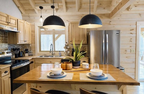 Altamont Cabin | Restful Haven - Hot Tub at Secluded Modern Cabin | Private Trails