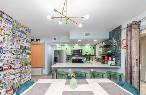 Wright House | Retro Town: Arcade, Pets, and Grill Near Beach