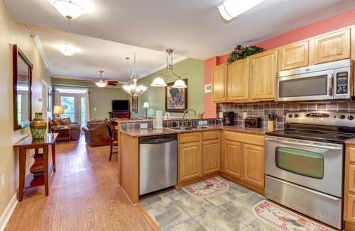 Sevierville Condo | Riverfront condo with large balcony & pool/hot tub + Free Attraction Tickets