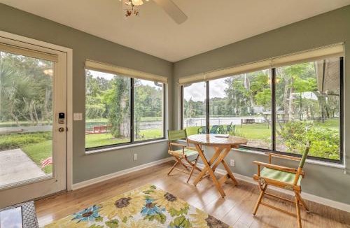 Dunnellon House | Riverfront Dunnellon Home with Dock and Solarium!