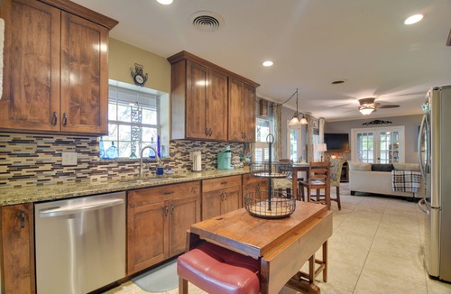 New Port Richey House | Riverfront Getaway w/Hot Tub & Game Room!