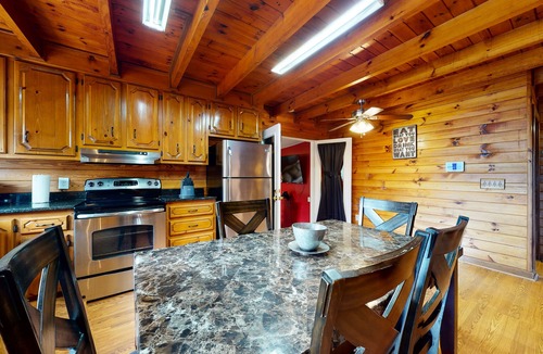 Ranger House | Roomy, three-story mountain home with two full kitchens, game rooms, & AC
