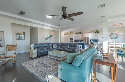 Mid Island House | Sabal Palms is a spectacular luxury pool home across from beach with Gulf view
