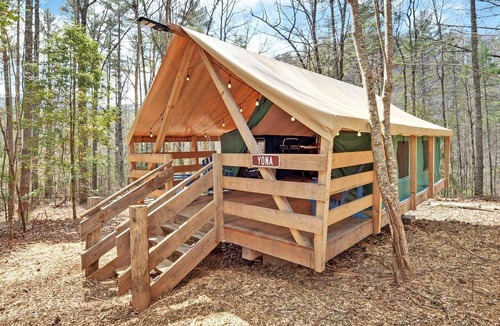 Suches RV Rental | Safari Tent Bliss for You and Your Best Friend: Pet-Friendly Glamping in Suches, Georgia