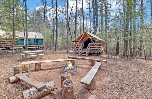 Suches RV Rental | Safari Tent Bliss for You and Your Best Friend: Pet-Friendly Glamping in Suches, Georgia