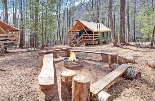 Suches RV Rental | Safari Tent Bliss for You and Your Best Friend: Pet-Friendly Glamping in Suches, Georgia