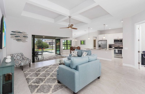 Burnt Store House | Salt water pool home with hot tub on fresh water canal and 40 foot pier 🌴