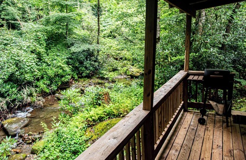Otto Cabin | Sassafras Rock on Betty's Creek - 1BR Cabin + Open Sleeping Loft