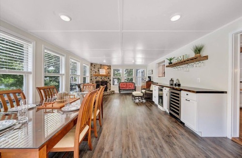Goodview House | Scenic Point - Private Lakefront Home w/Dock, Fire pit, outside shower & Hot tub