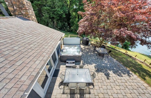 Goodview House | Scenic Point - Private Lakefront Home w/Dock, Fire pit, outside shower & Hot tub