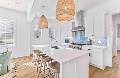 Village of Sugar Beach House | Seagrove Beach Charmer! Private Pool, 4 Bikes, & LSV Included!