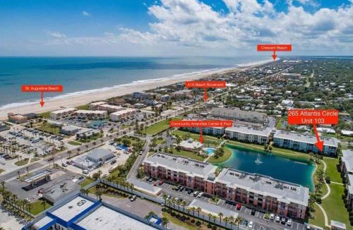 St. Augustine Beach House | Seaside Escape - Spacious 3 Bedroom Ground Floor Condo - Steps to Atlantic Ocean
