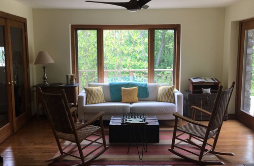 Middle Hope House | Secluded Forest Retreat with Hot Tub on 5+ Acres