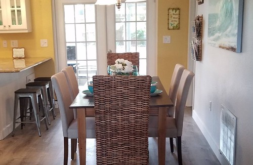 Crystal Beach House | Serene and peaceful newly updated beach home with custom lagoon pool !!