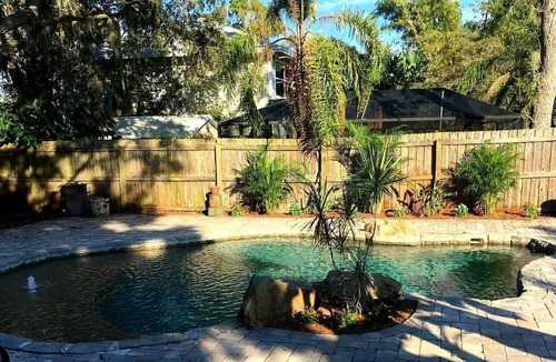 Crystal Beach House | Serene and peaceful newly updated beach home with custom lagoon pool !!