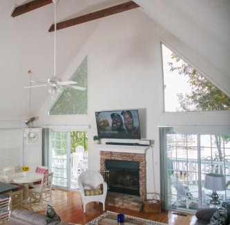 Hardwick House | Serene Lakefront Home with Hot Tub and Boat for Rent!