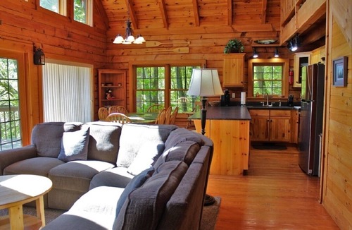 Tuckasegee Cabin | Serenity on Cedar-Lakefront Log Cabin- 10 boats, Foosball, Swim, Fish & Boat
