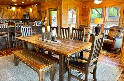 Blue Ridge Cabin | Serenity Ridge | Stylish Mountain Cabin w/Views, Hot Tub & Game Room