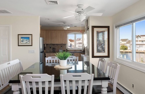 Seaside Heights Villa | Shorely Waterfront XL Open 2nd FL 2/3BR 2.5bth Jacuzzi Dock Kayak Arcade Bike