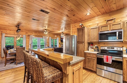 Whittier Cabin | Sleeps 16 Lodge Near Bryson City, Arcade, Hot Tub