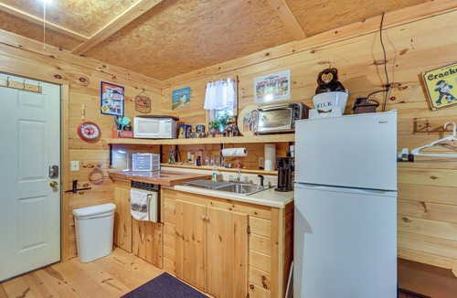 Unaka Apartment | Smoky Mtn Tiny Cabin Hideaway: Hot Tub, Patio