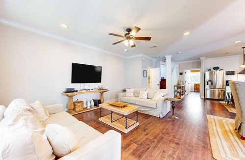 Villages of Crystal Beach House | Snowbird-friendly home in gated community with hot tub, pool, balcony, & grill