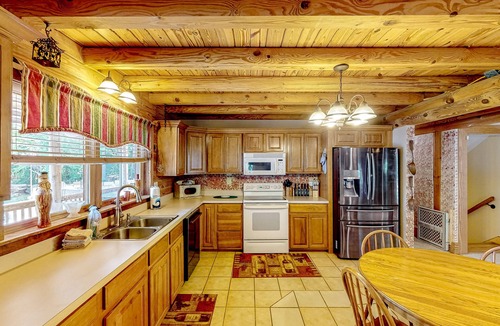 Leesville House | Snowbird-friendly house with lake view, fireplace, & W/D - dogs OK