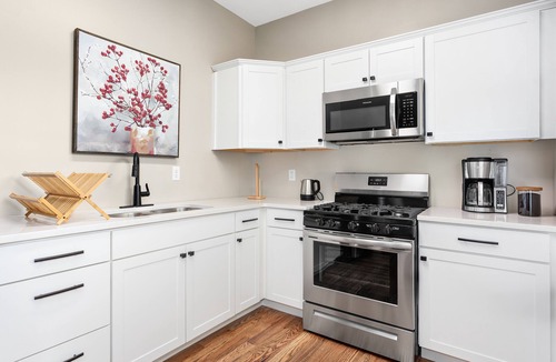 Woodfin Apartment | Spacious 1 Bedroom Apt! Pet friendly with Private fenced in back yard and deck!