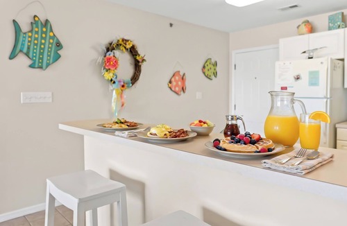 Crescent Beach Condo | Spacious 2 Bedroom/2 bathroom Condo with Ocean View, Pool, Elevator, and Balcony
