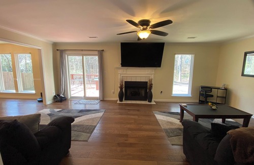 Peachtree City House | Spacious 3 BR Home Near Atlanta - Golf Cart Paths & Nature Setting