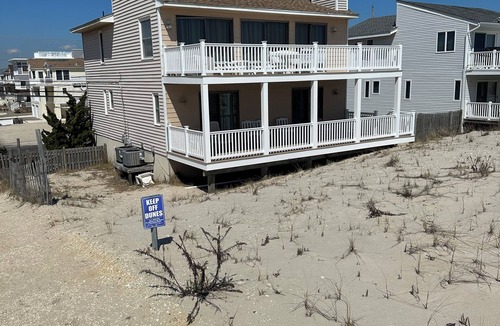 South Beach Haven House | Spacious 4-bedroom 2.5 bath oceanfront home on Long Beach Island with WiFi, AC
