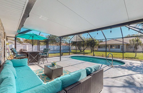 Indian Trails House | Spacious home with saltwater pool, gas grill, patio, & washer/dryer