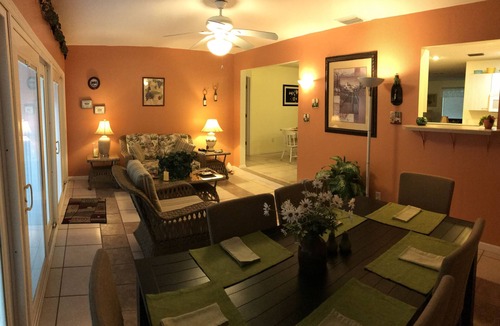 Lady Lake House | Spacious, open, home on a nature preserve/wetland, with Golf Cart!