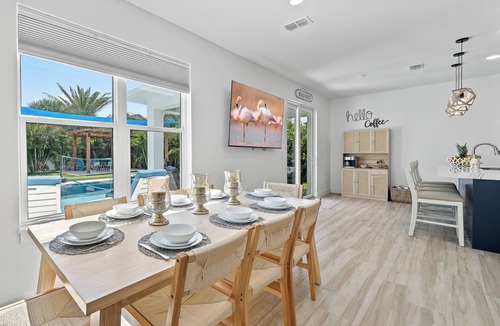 Port Canaveral House | Steps from the Beach! Luxe 5BR Retreat w/Pool, Spa & Ocean Access!