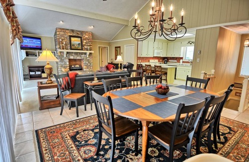 Seven Devils Ski Chalet | Stunning 3BR chalet in Seven Devils, NC, featuring mountain views and a hot tub.