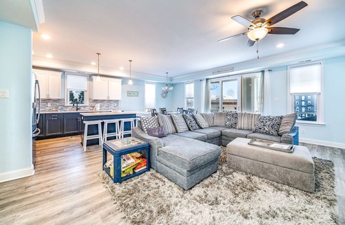 North End Condo | Stunning Beach Block 5BR/4BA Home w/Elevator & Outdoor Decks–Steps to Boardwalk