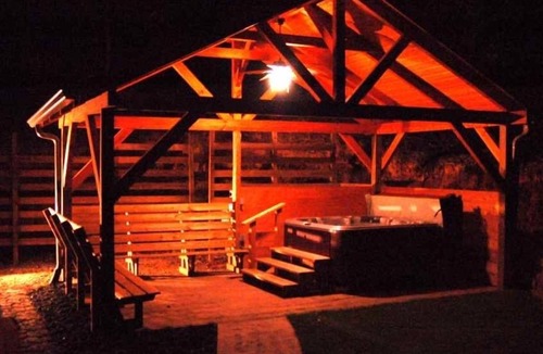 Ellijay Cabin | Stunning Mountain Views with Hot Tub Pavilion/Basketball court - Pet friendly!