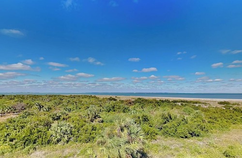 Tybee Island Condo | Stunning Views w/Large Balcony, Community Pool. Watch the Dolphins & Ships!