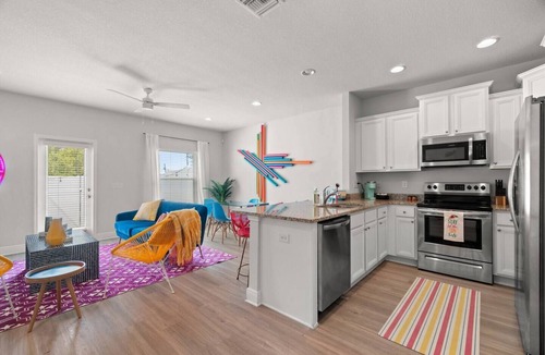 Thomas Drive House | Stylish New Build!★3 Miles→Beach★Pool Access
