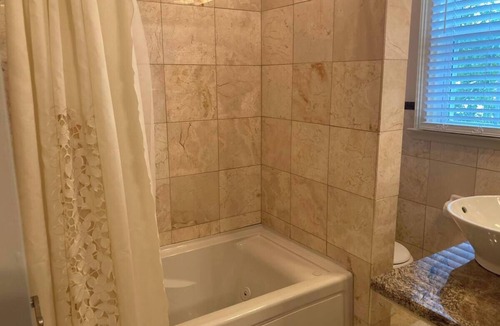 Aiken House | Suite #2 - Queen Bed with Jetted Tub & Marble Bath