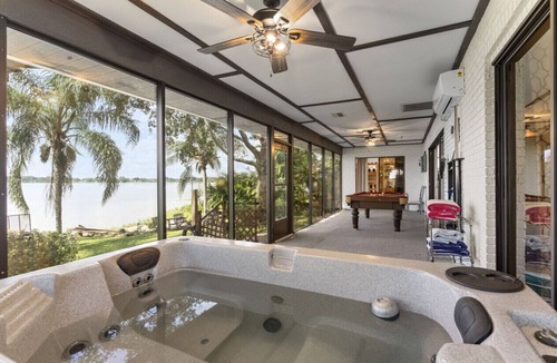 Eagle Lake House | Sunset Lakefront Home | Hot Tub, Private Dock