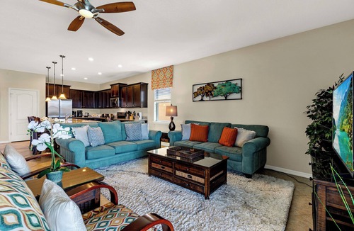 Four Corners Villa | Sunset View Villa, pool and spa -lake view - game room, resort, Nr Disney/Golf