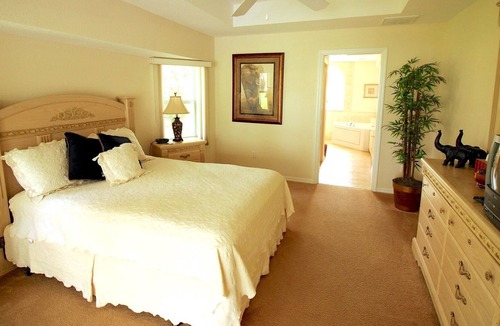 White Marsh Villa | Superb Home Perfect Place, 3 bed 2 baths, SW facing pool and spa, near shops, restaurants, GOLF. Free wifi, bikes, gas BBQ, best home around.