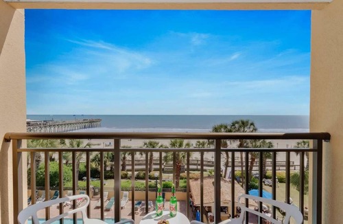 Downtown Myrtle Beach Condo | Surf Pavilion by StayMareni - Neon 2 Queen Beds Suite