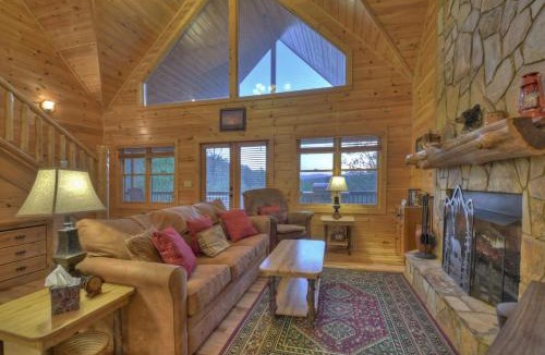 Mineral Bluff Villa | Sweet Seclusion Firepit king suite serene outdoor spaces