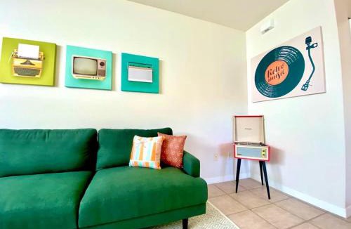 Coquina Gables Apartment | The Atomic Burst 50s Mid Century Apt in the Heart of St Aug Beach Steps to Sand Bites and Drinks
