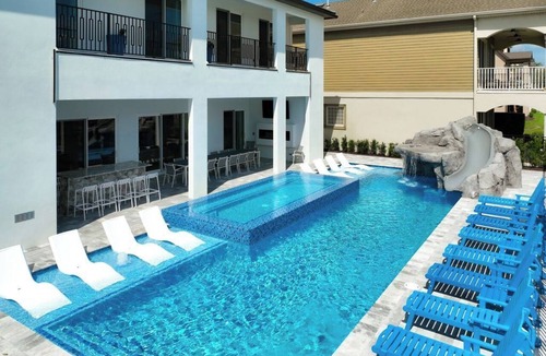 Reunion House | The Most Fun House with tons of room, huge pool, indoor pickle ball/bball court