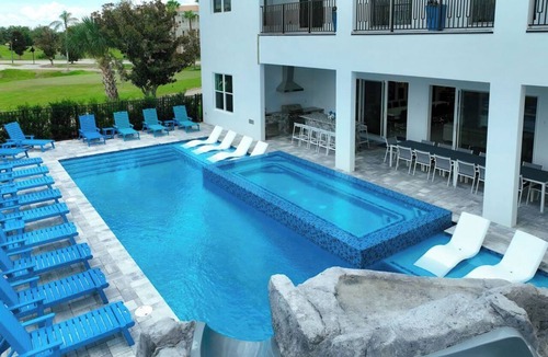 Reunion House | The Most Fun House with tons of room, huge pool, indoor pickle ball/bball court
