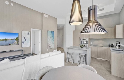 Hallandale Beach Apartment | This Amazing 2-bedroom corner unit boasts breathtaking views and sleek luxuryrn design